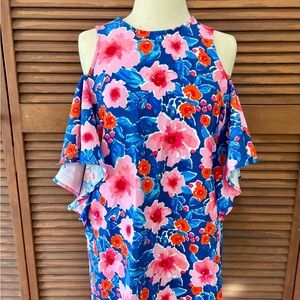 Mud Pie Cold Shoulder Floral Dress